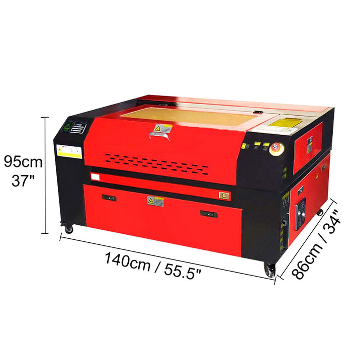 Engraving Machine 7050 80W Without Legs Black Red Ruida 110V US Plug