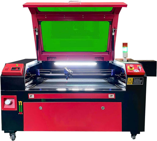 SIHAO Red 60W CO2 Laser Engraver | with Built-in Air pump/6L Water Tank | Cutter (24"x16") | Ruida Controller | with Manual Focus - SIHAOTEC Laser