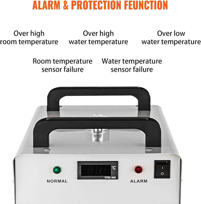 CW-3000 9L Thermolysis Industrial Water Chiller for CNC/60W/80W CO2 Laser Engraving - SIHAOTEC Laser