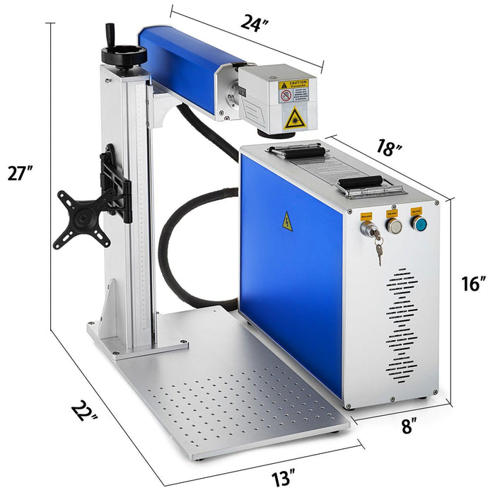 Optical Fiber Marking Machine Split 30W 150*150 American Standard 110V