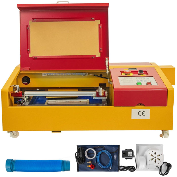 Engraving Machine 3020 Red and Yellow 50W M2 European Plug 220V