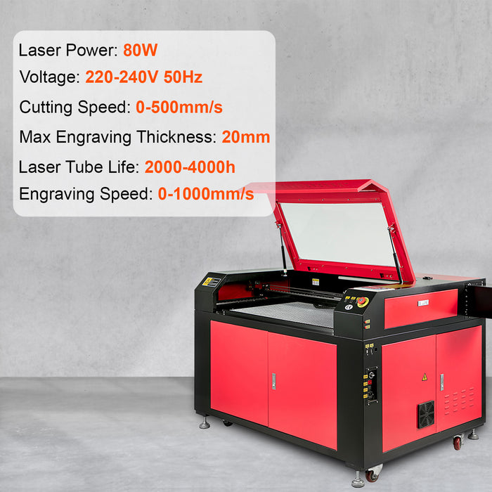 All-in-one CO2 Engraving Machine 90×60cm 100W 220V European plug